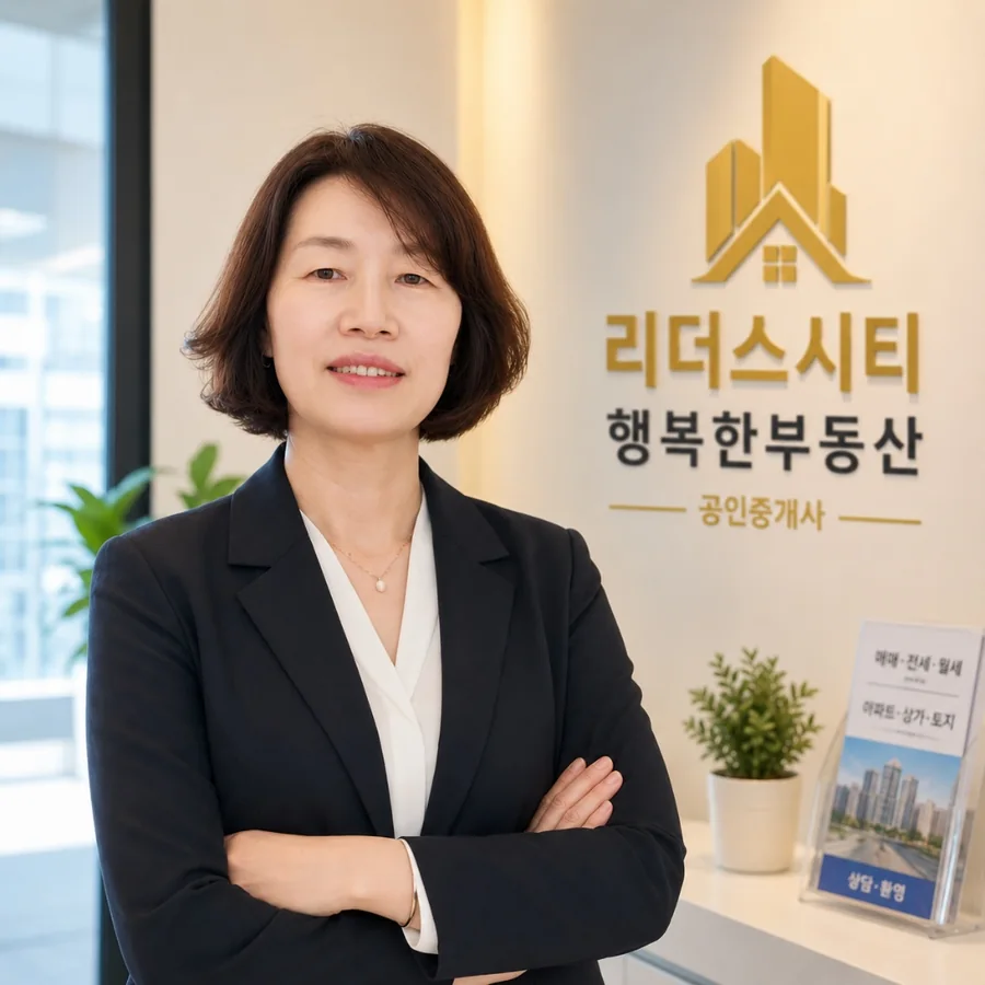 리더스시티 행복한부동산 백진옥 대표 공인중개사