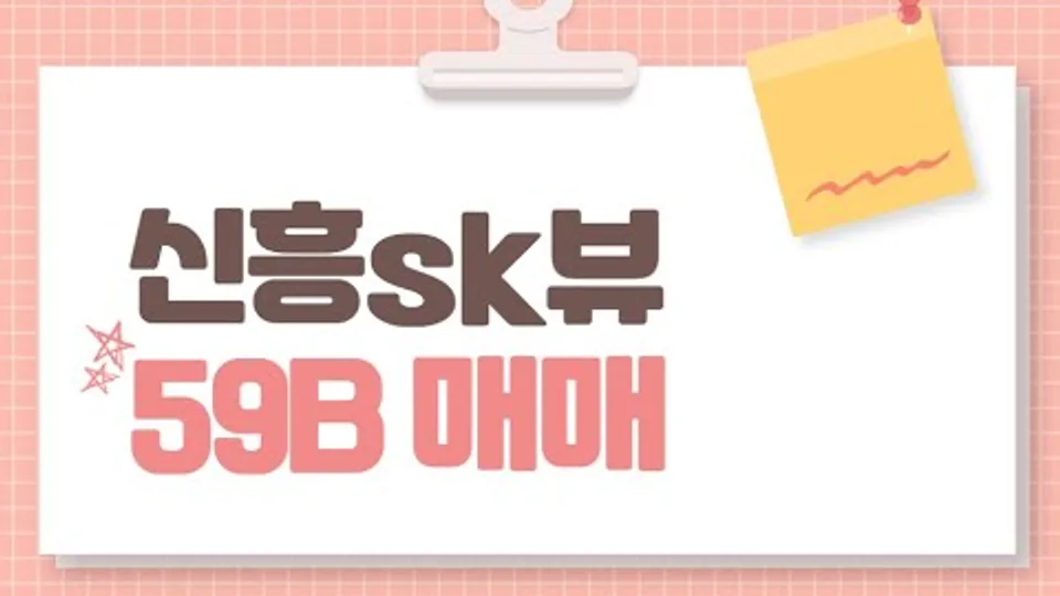 대전 신흥sk뷰아파트 59B타입 매매 37500만원(거래완료) 유튜브 영상 썸네일